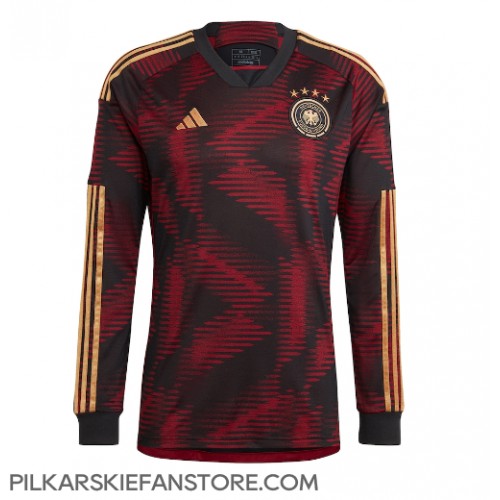 Tanie Strój piłkarski Niemcy Koszulka Wyjazdowej MŚ 2022 Długie Rękawy